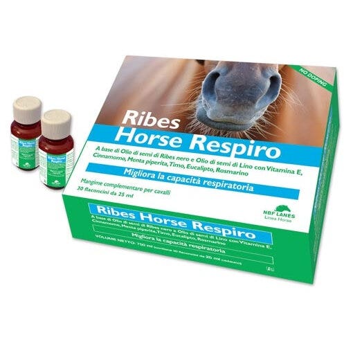 NBF Lanes Ribes Horse Respiro Pienso Complementario Para Caballos 10 Viales 25ml-2