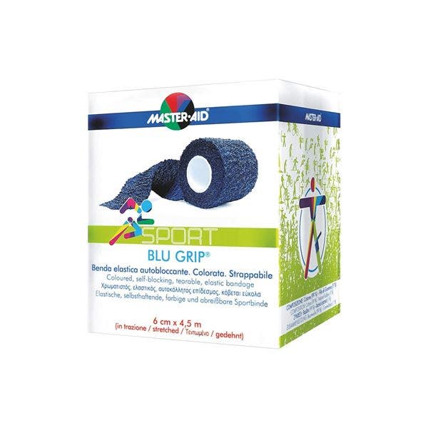 Master Aid Sport Blue Grip Vendaje cm 4x4,5m 1 Pieza-2