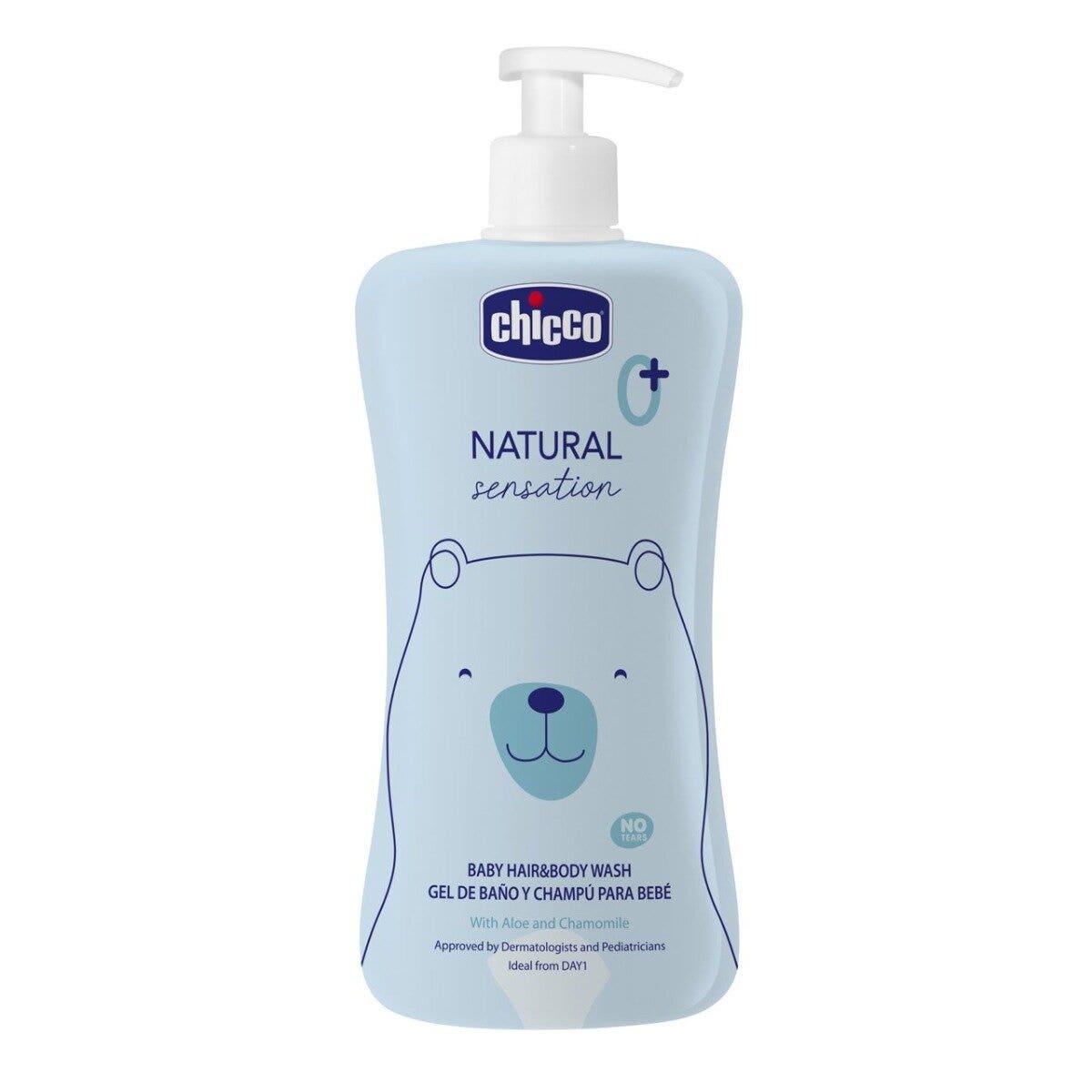 Chicco Natural Sensation Baby Detergente Corpo E Capelli 500ml 0Mesi+