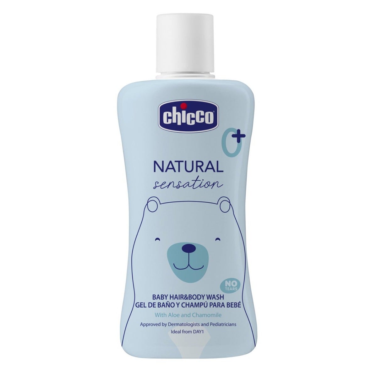 Chicco Natural Sensation Set de champú y gel de baño 200 ml + Crema calmante 4 en 1 100 ml
