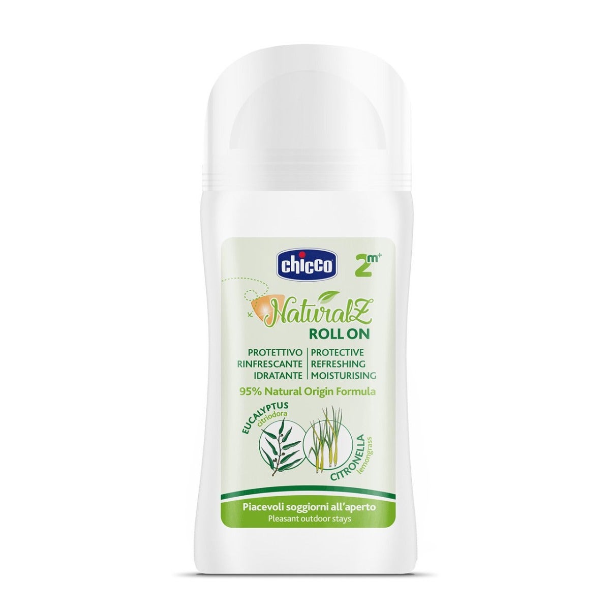 Chicco Roll-On Naturalz Antimosquitos Protector y Refrescante 60 ml 2 años+