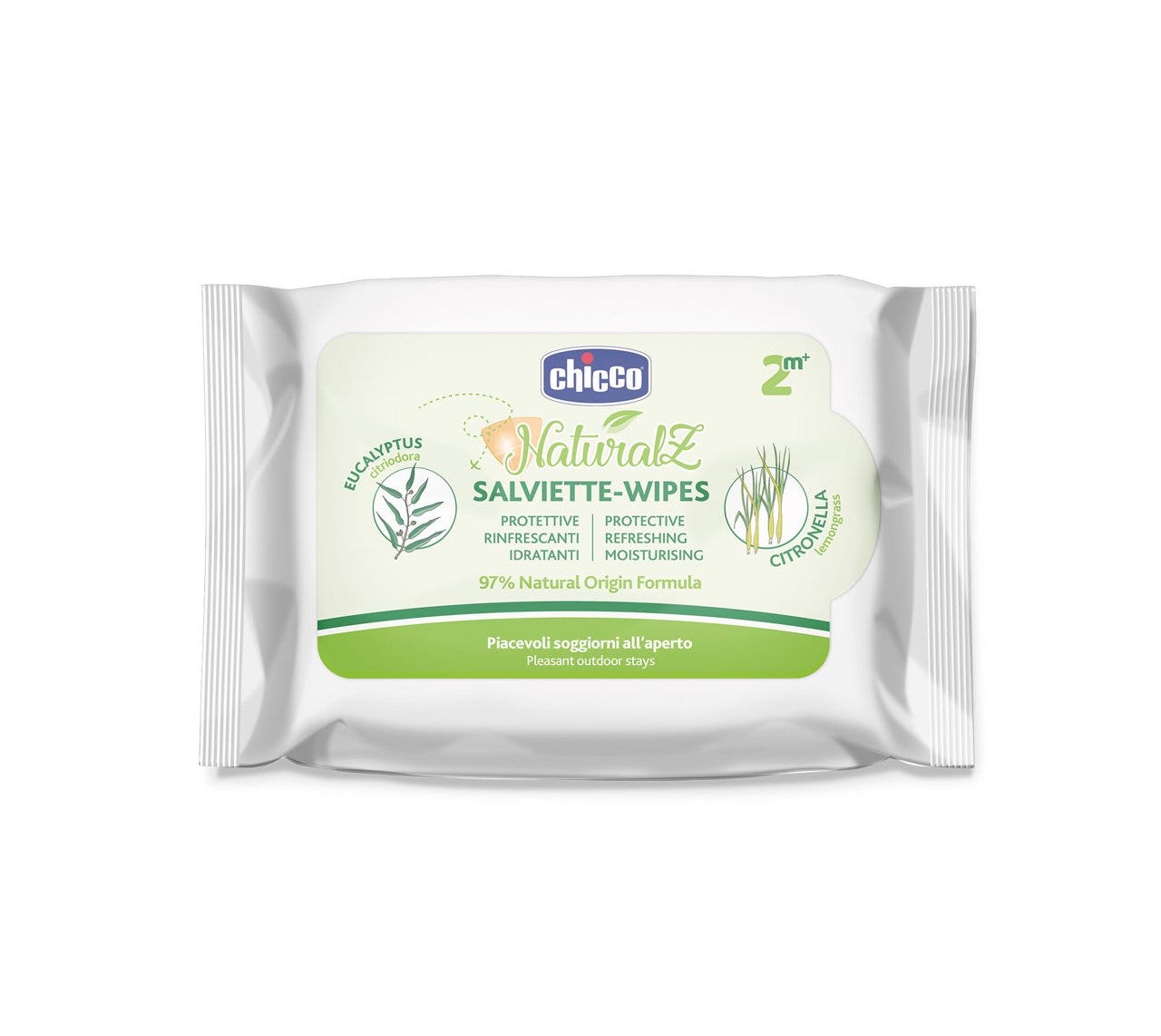 Chicco Toallitas Antimosquitos Protectoras y Refrescantes 20 unidades 2 años+