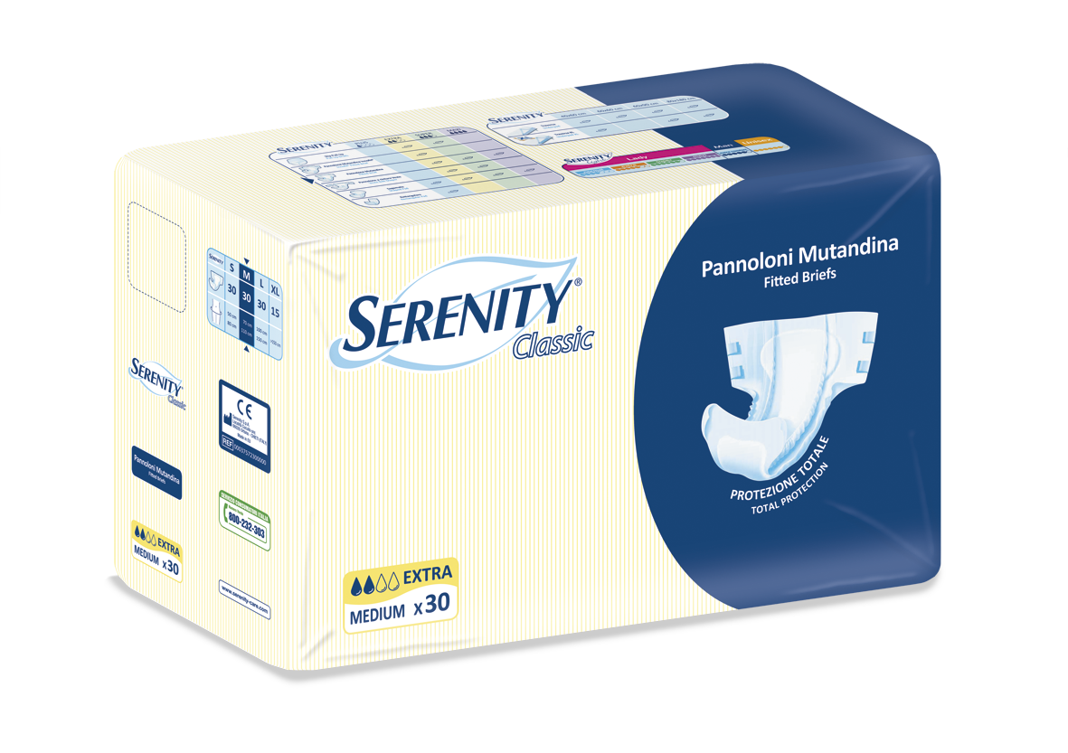 Serenity Pannolone Mutanda Classic Extra Tg M 30 Pezzi-2