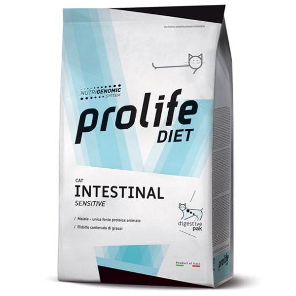 Prolife Cat Diet Intestinal, pienso seco para gatos adultos, bolsa de 300 g