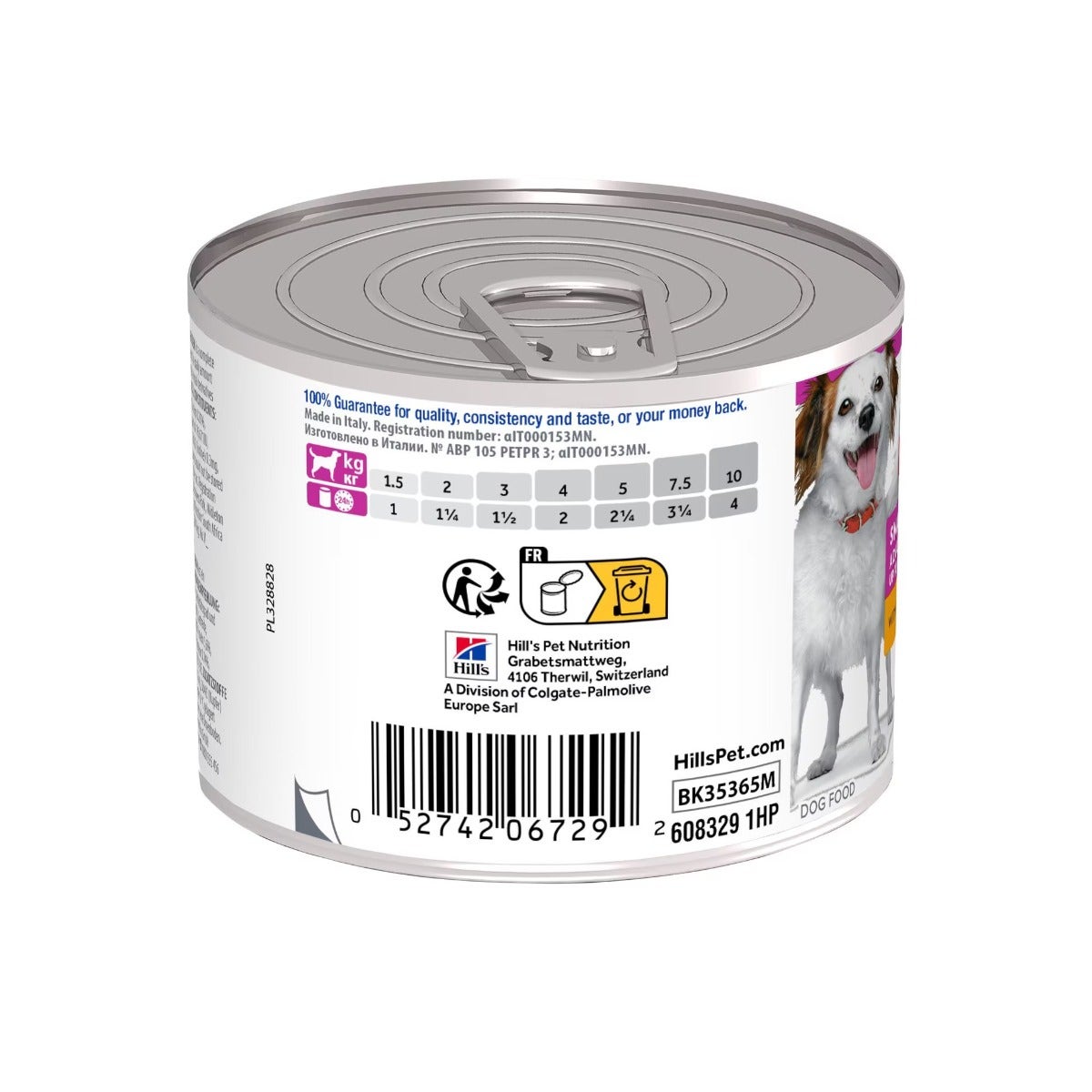 Hill's Science Small&Mini Mousse Adult Comida para perros con pollo, lata de 200 g