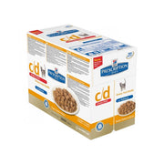 Hill's Prescription Diet c/d Urinary Stress Wet Sachet con Salmón Para Gatos 85g-1