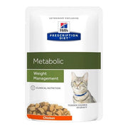 Hill's Prescription Diet Metabolic Multipack Comida Húmeda Pollo para Gatos Adultos 12 Sobres 85g-1