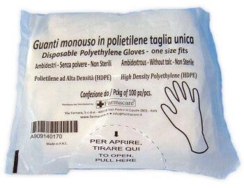 Guante PVC Desechable Talla Única 100 Piezas-1