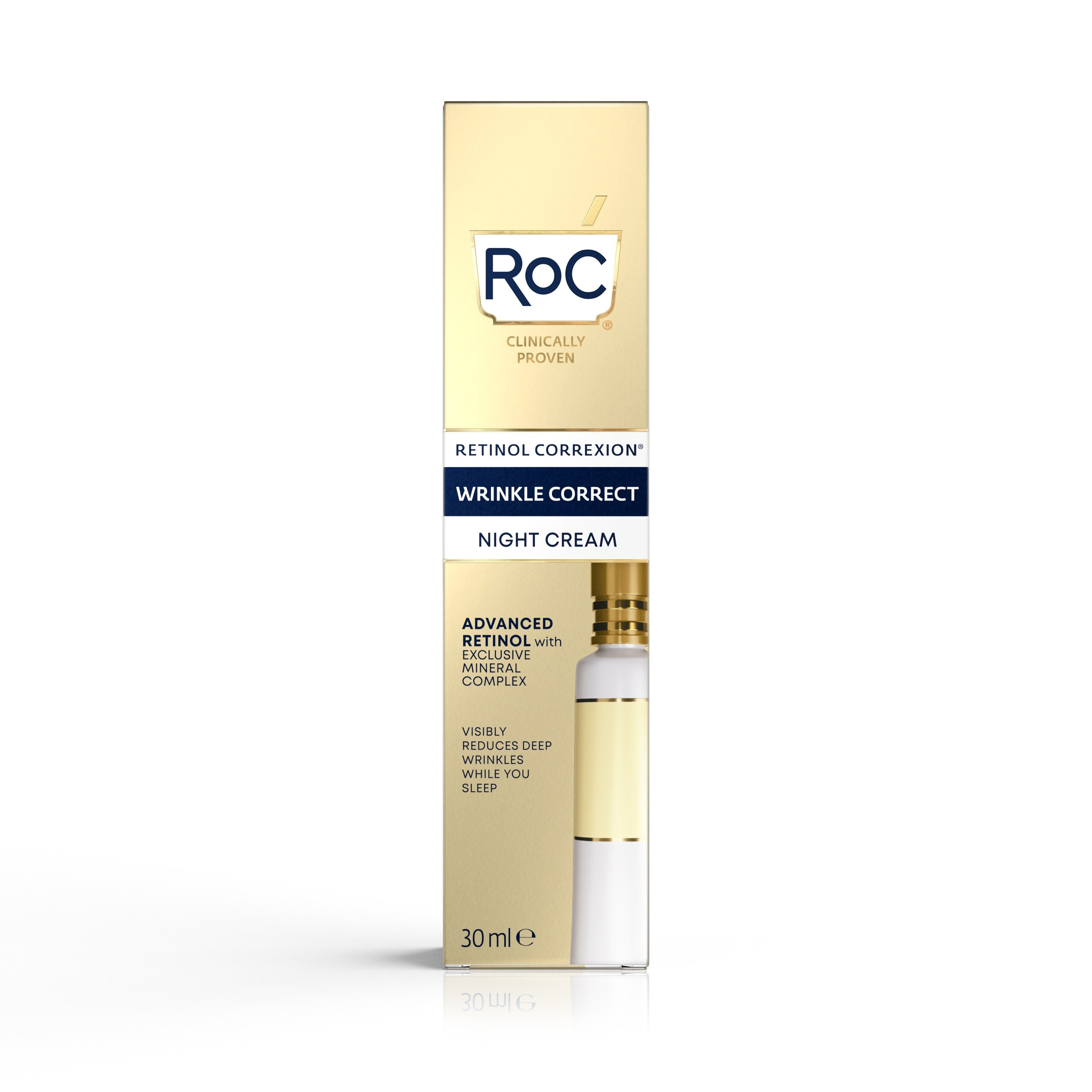 Roc Retinol Correxion Wrinkle Correct Crema Viso Notte Intensiva 30ml