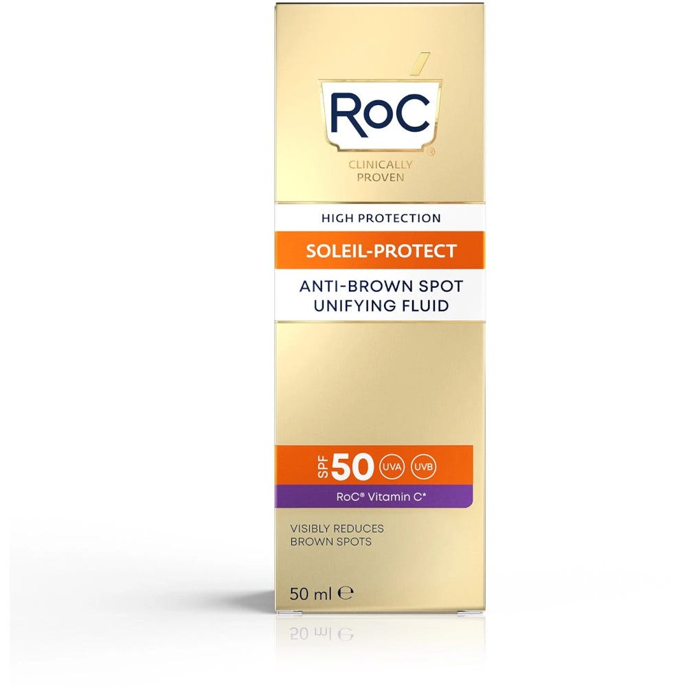 Roc Fluido Solare Viso Anti-Macchie Uniformante SPF50+ 50ml
