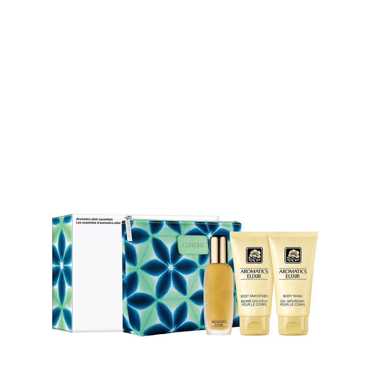 Clinique Set Aromatics Elixir Essentials Eau de Parfum 45 ml + Crema corporal 75 ml + Gel de baño 75 ml