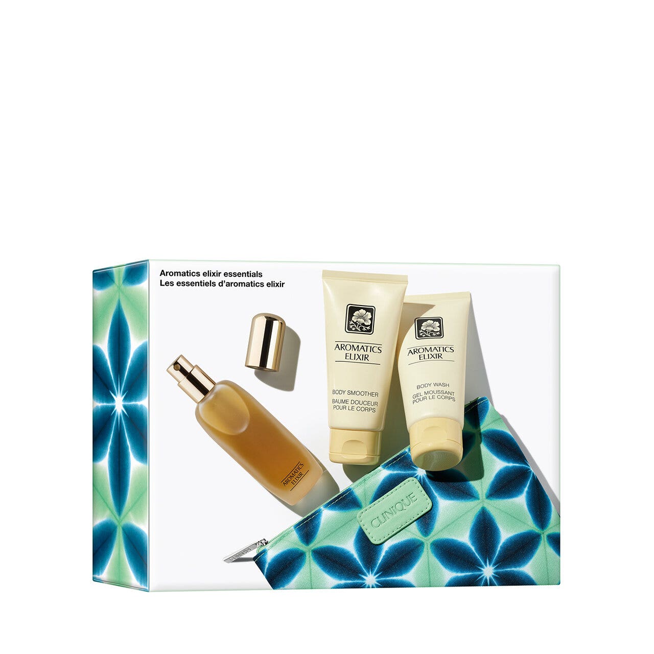 Clinique Set Aromatics Elixir Essentials Eau de Parfum 45 ml + Crema corporal 75 ml + Gel de baño 75 ml