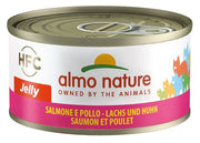 Almo Nature HFC Jelly Comida Húmeda Salmón Y Pollo Para Gatos Lata 70g-1
