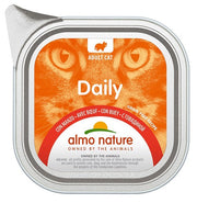 Almo Nature Daily Comida Húmeda Menu Con Ternera Para Gatos Adultos Bandeja 100g-1