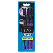 Cepillo de dientes manual Oral-B Allrounder Black, 3 unidades