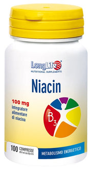 Longlife Niacina 100mg 100 Comprimidos-1