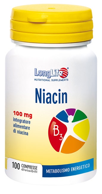Longlife Niacina 100mg 100 Comprimidos-1