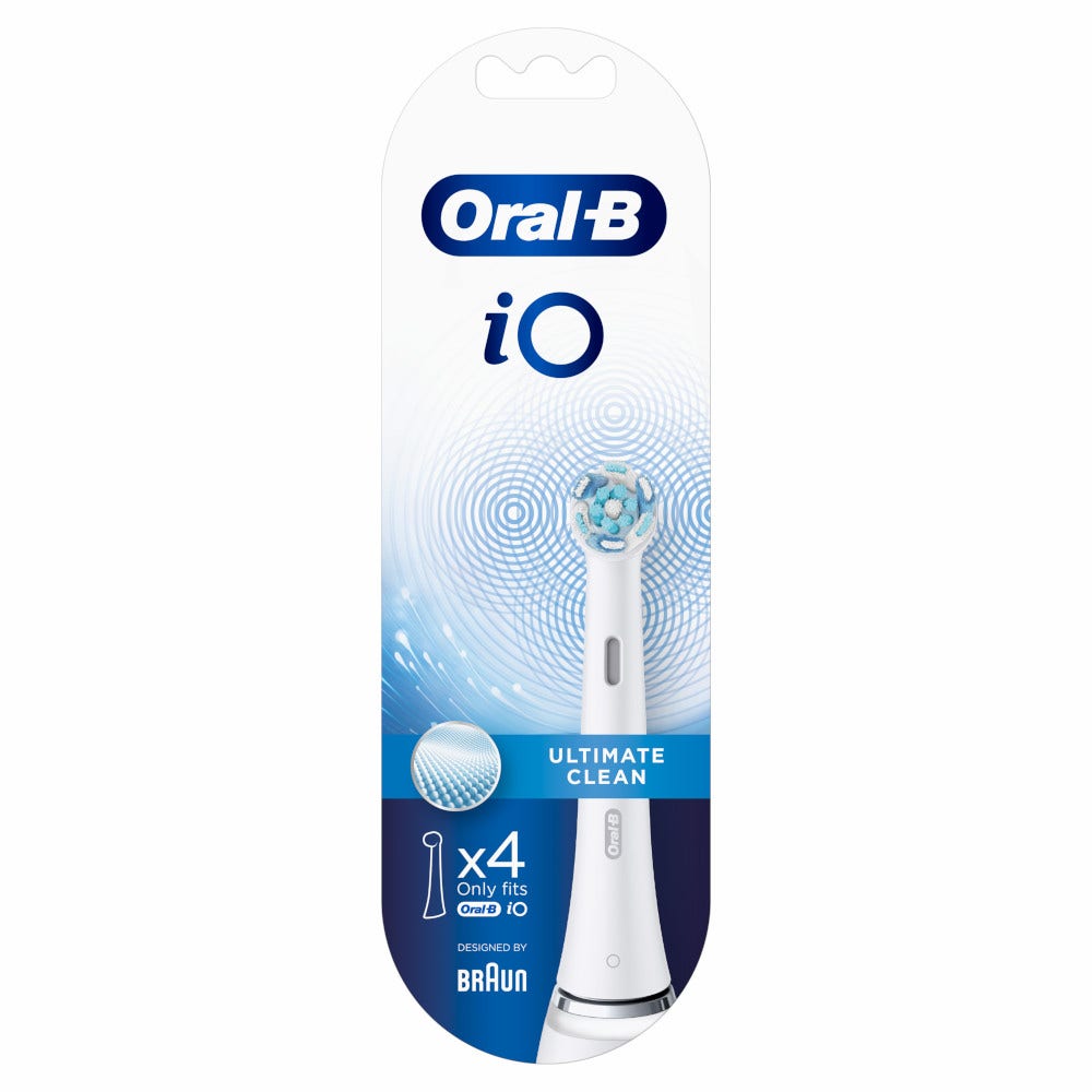 Oral B Testine Di Ricambio Io Ultimate Clean Bianche 4 Pezzi