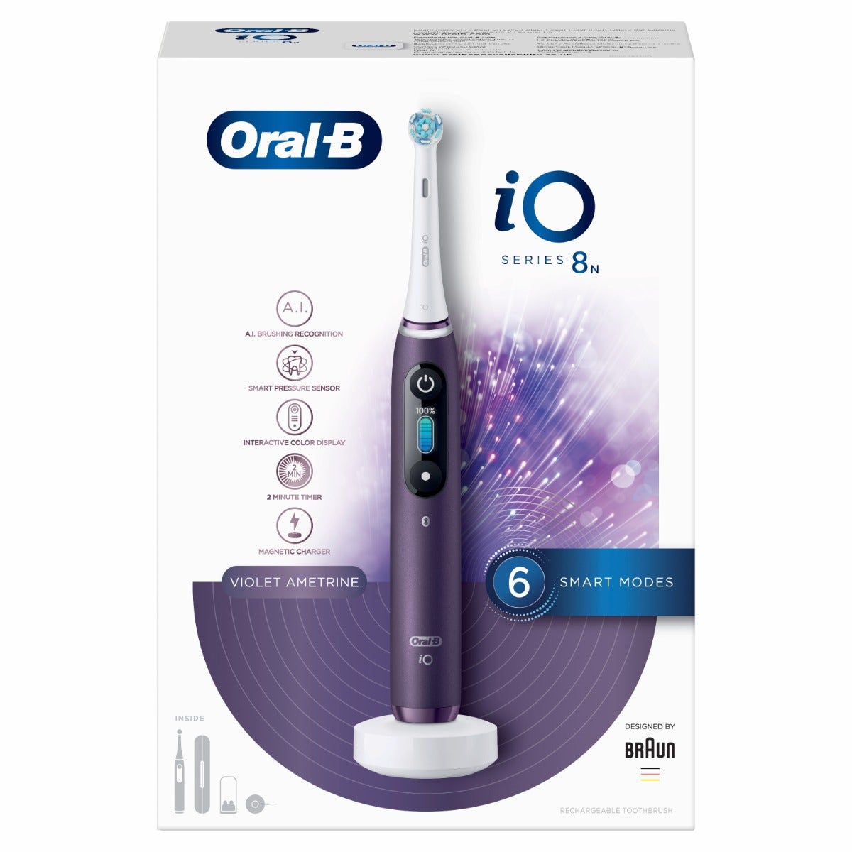 Oral B iO 8n Spazzolino Elettrico Viola
