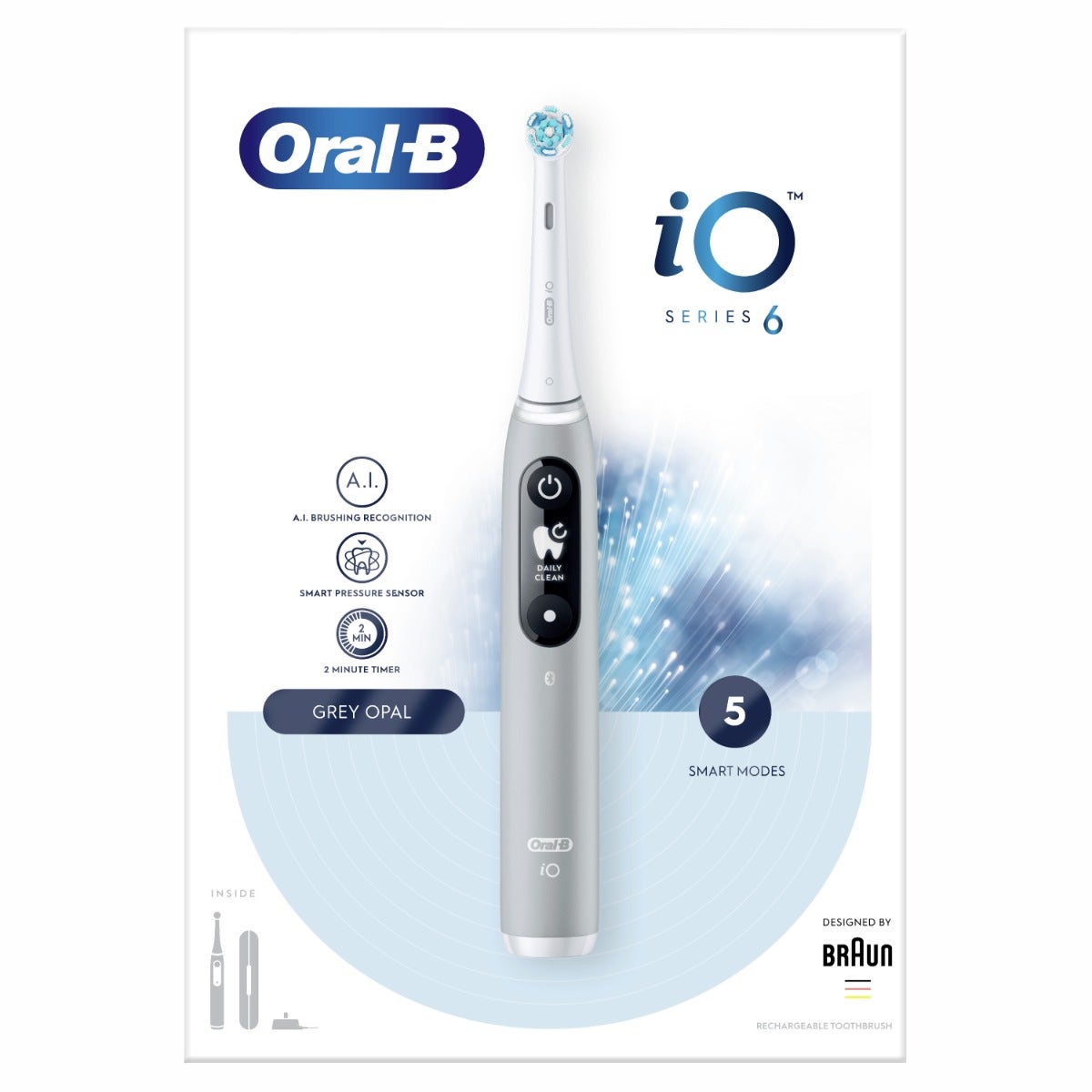 Oral-B iO 6 Spazzolino Elettrico Grigio