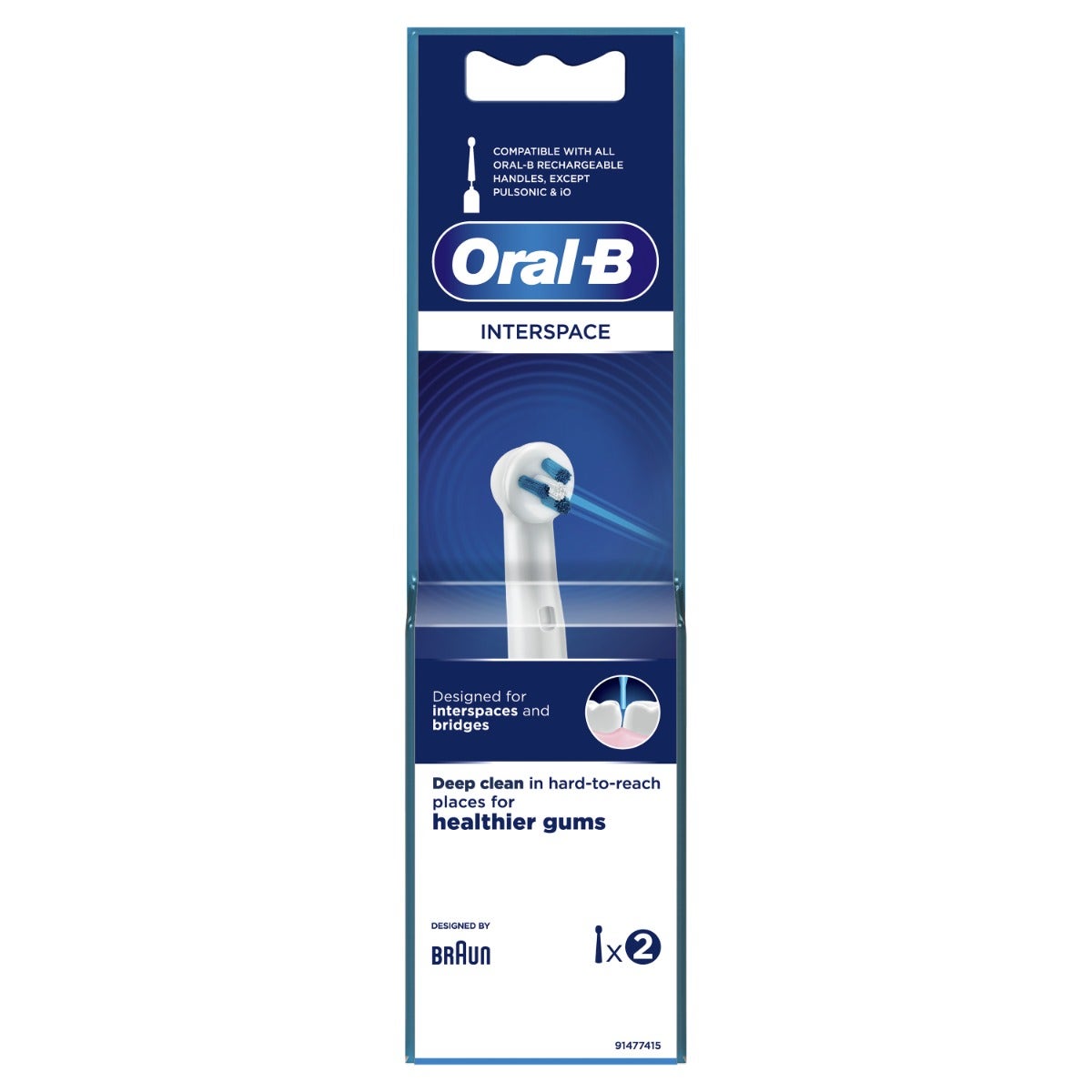 Recambio de cepillo de dientes eléctrico Oral-B Power Refill Interspace-4