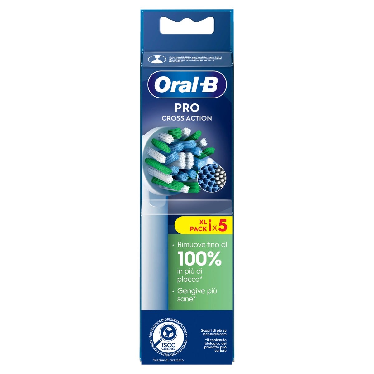 Oral-B Testine Di Ricambio Pro Cross Action 5 Pezzi