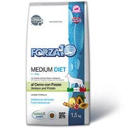 Forza10 Croquetas de Venado con Patatas Dieta Mediana para Perros Adultos de Tamaño Mediano Bolsa 1,5kg-1