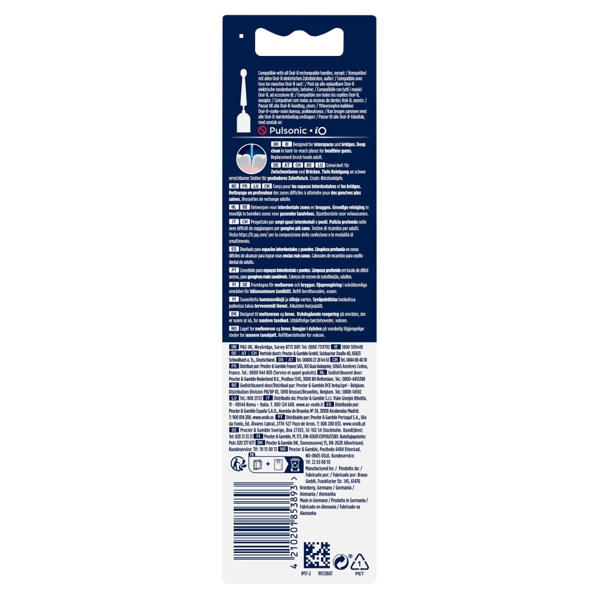Recambio de cepillo de dientes eléctrico Oral-B Power Refill Interspace-2