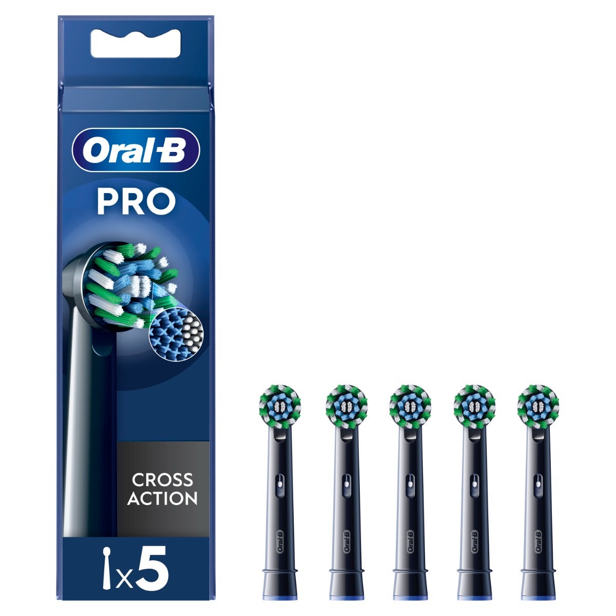 Oral-B Cabezales de recambio Pro Cross Action Black 5 unidades