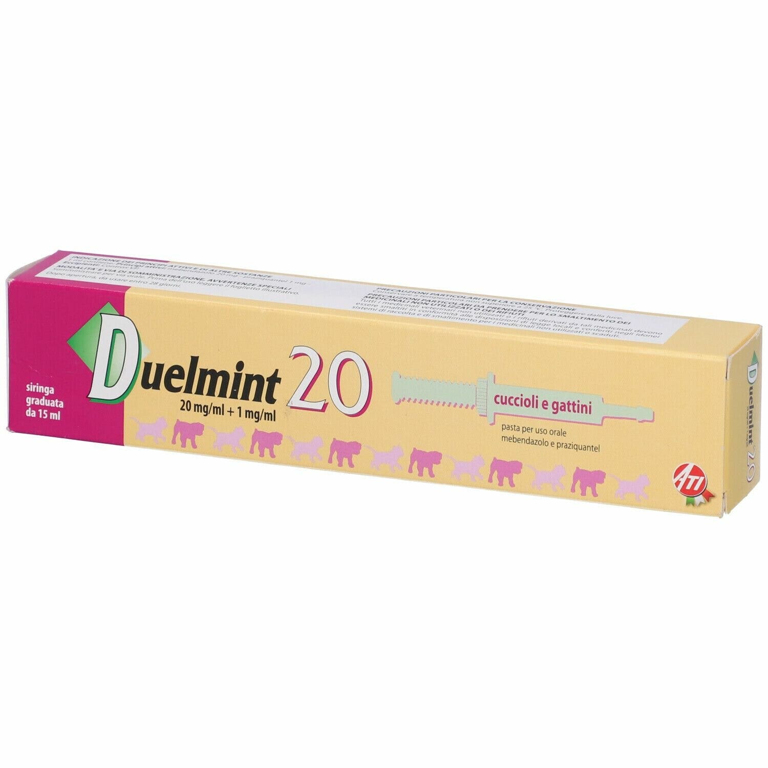 Duelmint 20Pasta Orale 20mg/ml + 1mg/ml rosa 15ml-1