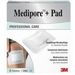 Medipore + Almohadilla 5x7,2cm 5 Piezas-1