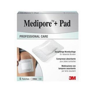 Medipore + Almohadilla 10x10cm 5 Piezas-2