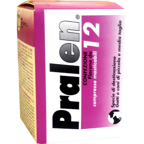Pralen 12 Compresse Masticabili 240mg Gatti/Cani Taglia Piccola/Media-1
