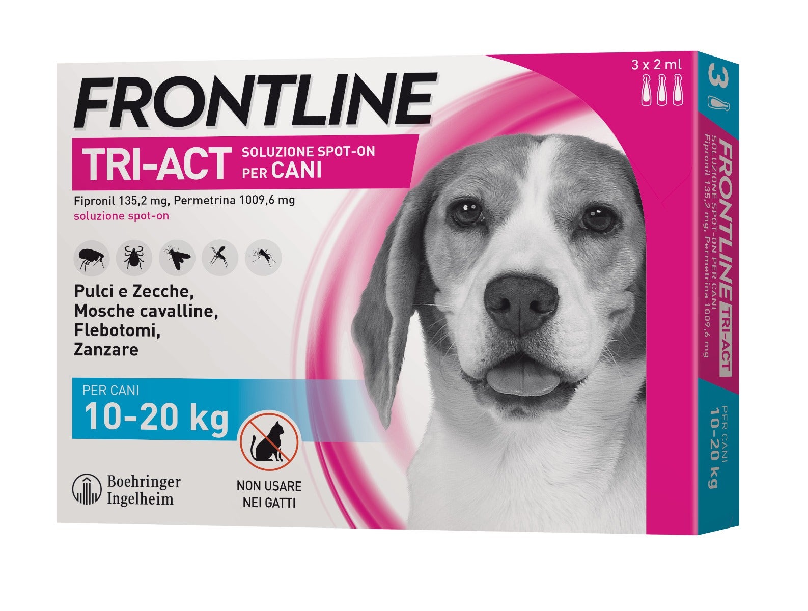 Frontline Tri-Act Soluzione Spot On Cani 10-20Kg 3x2ml-2