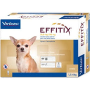 Effitix Spot-On Soluzione 24 Pipette 0.44ml 26,8mg+240mg Cani Da 1,5 A 4kg-3