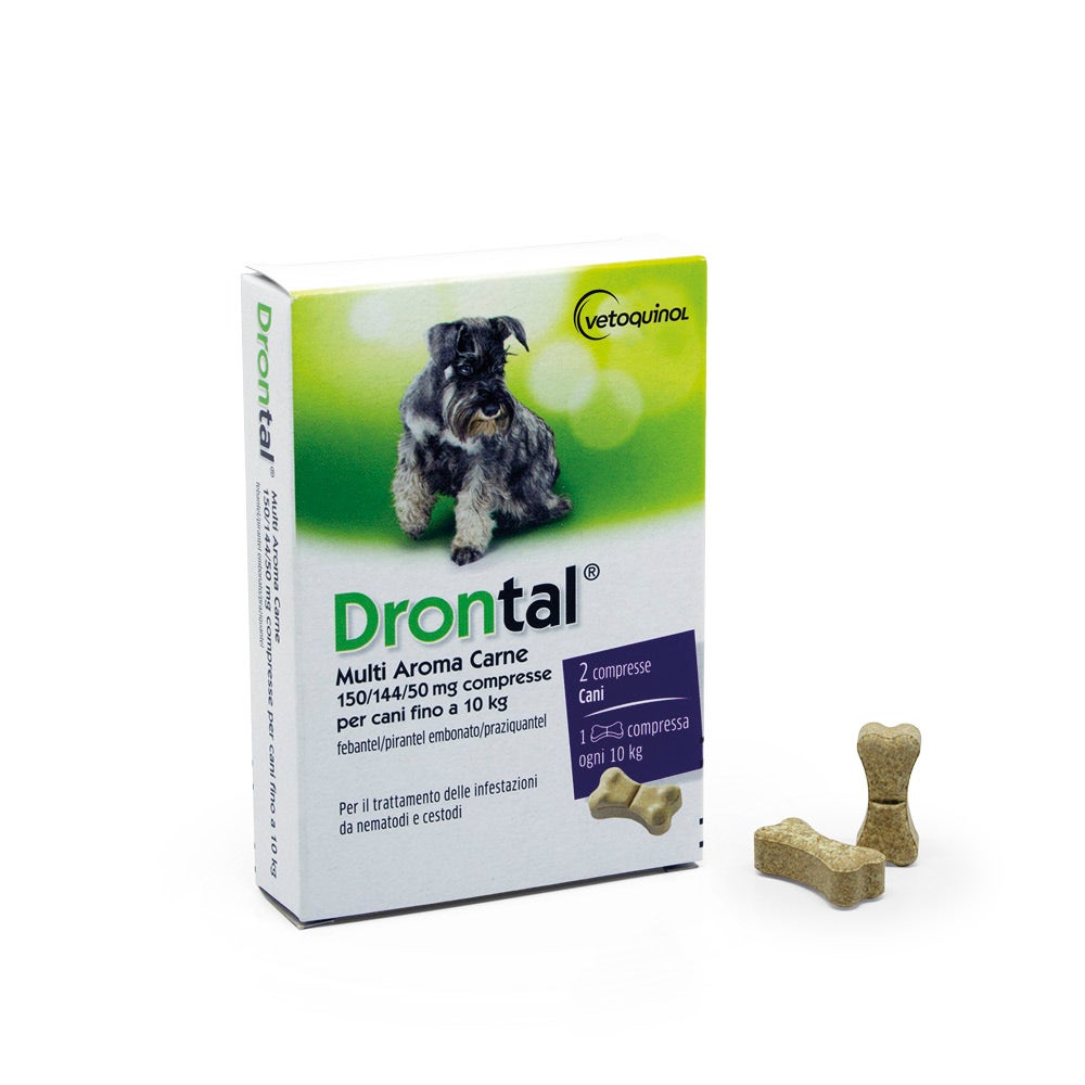 Drontal Multi Aroma Carne Per Cani Fino A 10Kg 2 Compresse-3