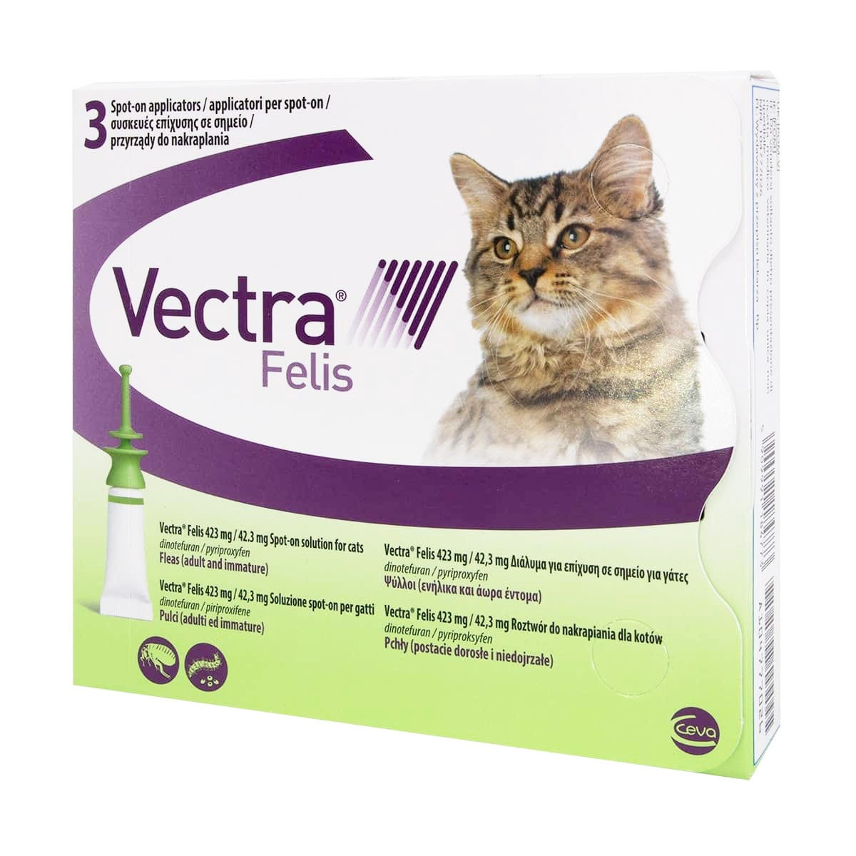 Vectra Felis Spot On Soluzione Gatto 3 Applicatori 0,9ml -1