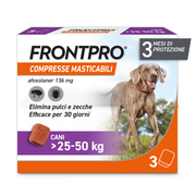 Frontpro Pulci Zecche Cani 25-50 Kg 3 Compresse 136 Mg-4