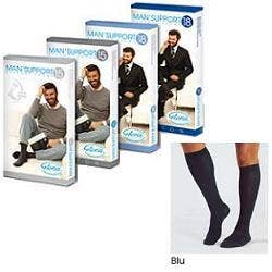 Soporte Hombre 15 Algodon Hasta la Rodilla Azul Talla 2 1 Par-1
