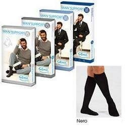 Man'Support 18 Rodilla Alta 18 Mmhg Color Negro Talla 4-1