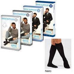 Medias Hombre Support 18 Algodón Talla 5 Negro-1