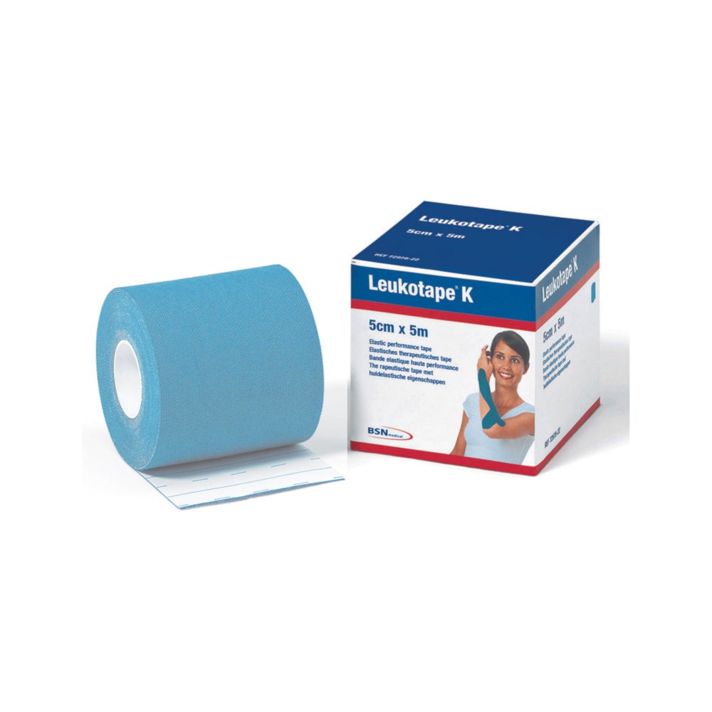 Leukotape K Taping Vendaje Adhesivo Fisioterapia Azul Rollo 5cmx5m-2