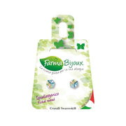 Farma Bijoux Swarovski Cubo Pendiente 4 mm Aurora Boreal 1 Par-2