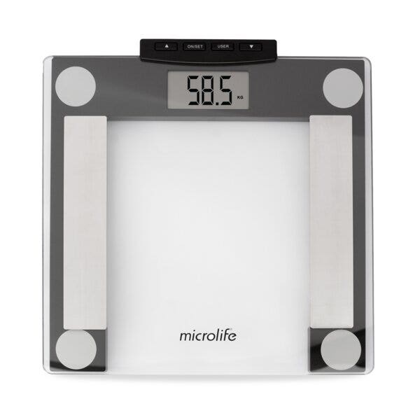 Báscula de baño Microlife con medidor de masa grasa WS80N Plus-1