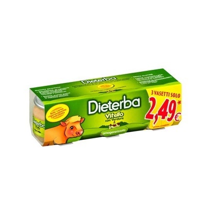 Dieterba Ternera Homogeneizada 3 Piezas 80g-2