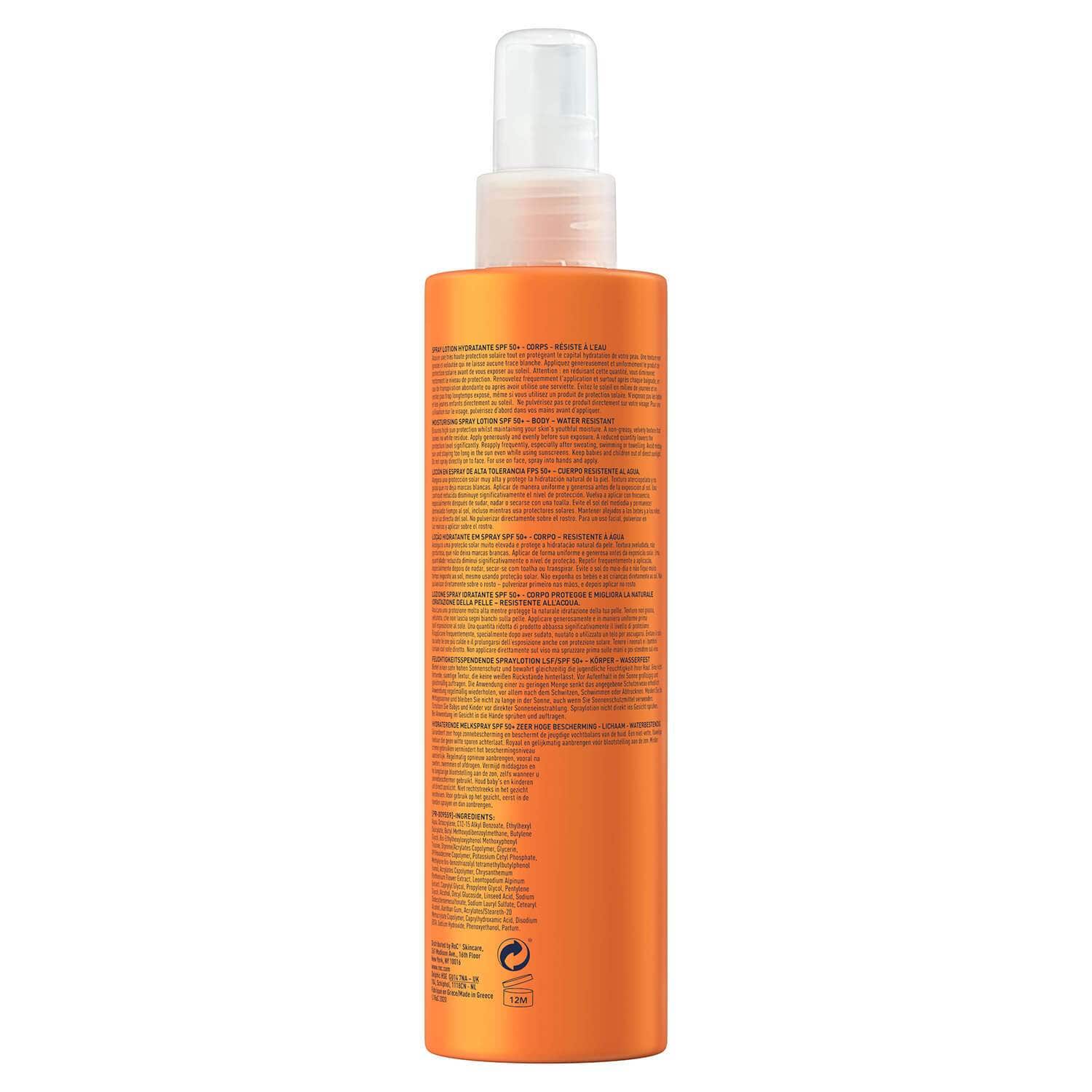Roc Solar Cuerpo Loción Hidratante en Spray SPF50+ 200 ml