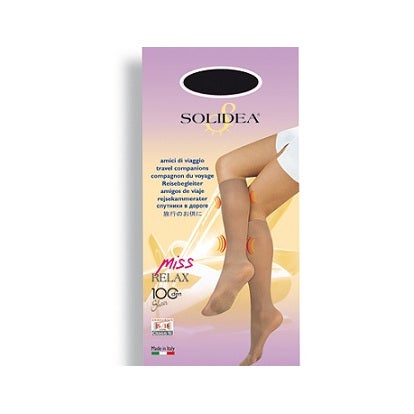Miss Relax 100 Medias hasta la rodilla Camel 2-2