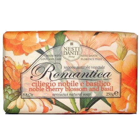 Nesti Dante Romantica Jabón Vegetal Cereza Noble y Albahaca 250g-1