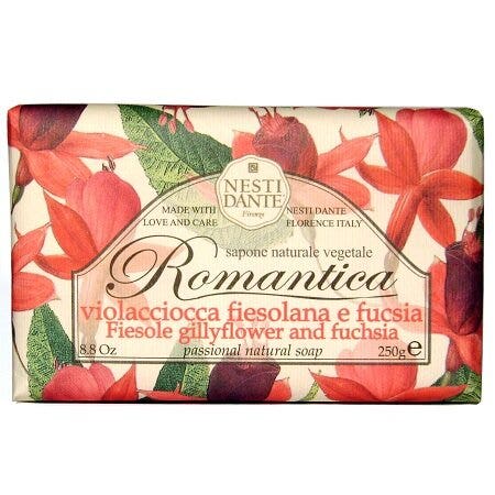 Nesti Dante Romantica Jabón Vegetal Fiesolana Alhelí y Fucsia 250g-1