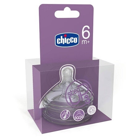 Chicco Tetina Natural Feeling 6m + Flujo Rpido 2 Piezas-1